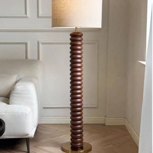 Brown standing lamp