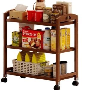 Wooden Trolley with wheels