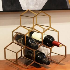 Gold bronze wine holder