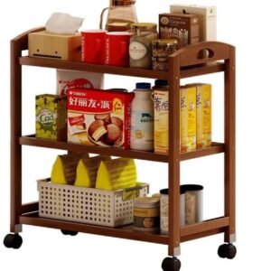 Wooden Trolley with wheels