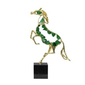 Emerald And Gold Horse Accessory